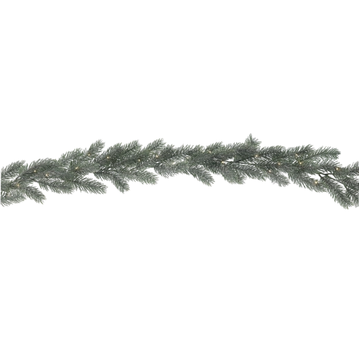 Ghirlandă de conifere realistă cu lumină caldă