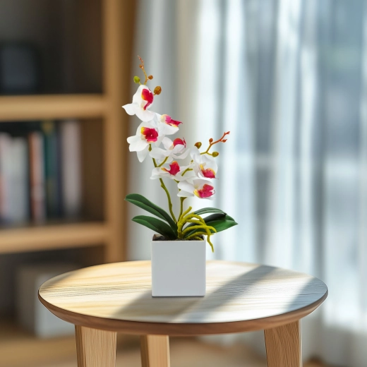 Orhidee decorativă artificială 37 cm - 1 bucată