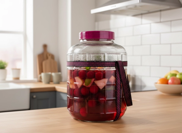 Capacitate uriașă de 18 l pentru vin, limonade și fermentare