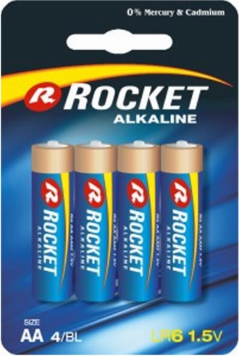 Baterii alcaline Rocket AA LR06 1,5 V - 4 buc.
