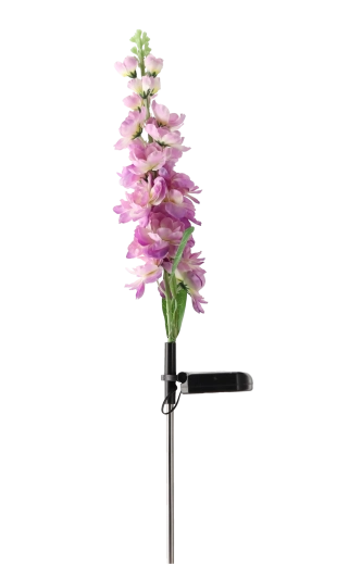 Lampă solară de grădină gladiole 70 cm, 15 LED, alb cald