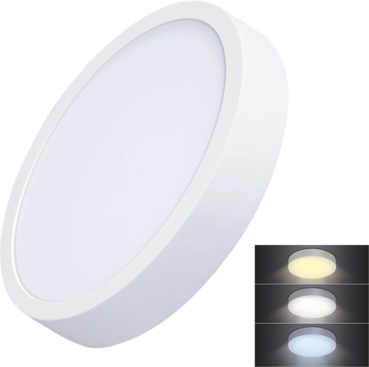 Solight mini panou LED CCT aplicat rotund 24 W