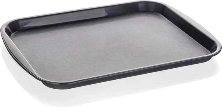 Tavă de servire din plastic Culinaria neagră 43 × 31 × 2 cm
