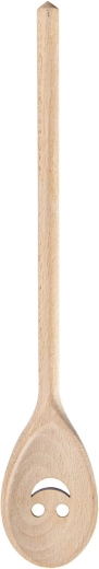 Lingură de lemn Face, ovală, 30 cm
