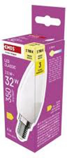 Bec LED CLS tip lumânare E14 2,5 W 350 lm alb cald