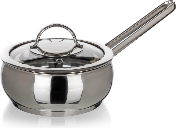Crăticioară din inox cu capac de sticlă 0,95 l, 14 cm PICCOLO Belly