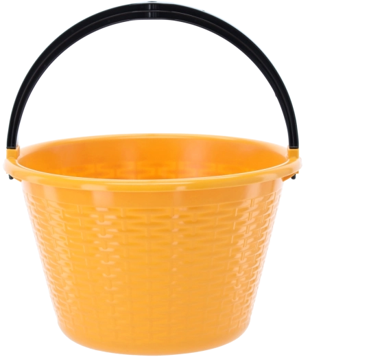 Găleată rotundă din plastic 15 l cu mâner robust