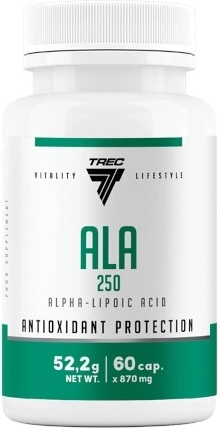 Trec ALA 250 – acid alfa-lipoic, 60 capsule