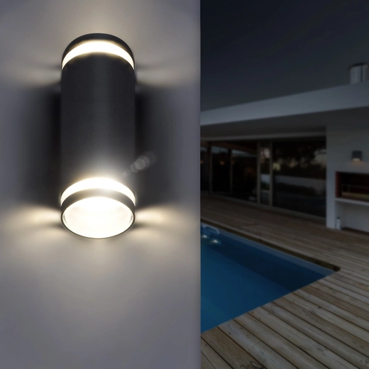 Lumină sus și jos pentru iluminarea spectaculoasă a peretelui