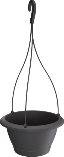 Ghiveci suspendat Respana W 23,4 cm antracit