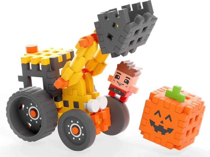 Braț mobil și roți mari