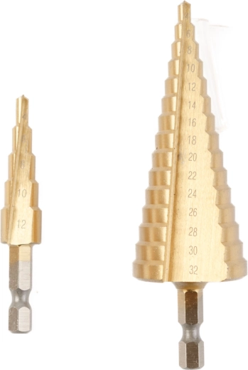 Set de burghie în trepte pentru metal 4–32 mm, 2 bucăți