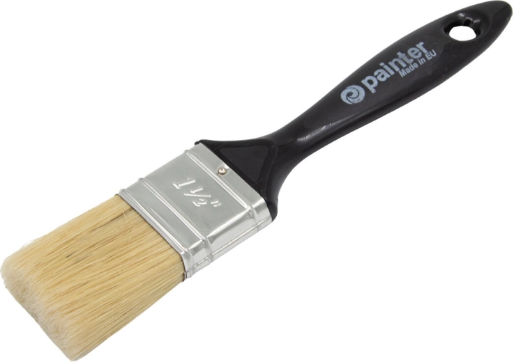 Pensulă plată 1,5" cu mâner din plastic, 13 mm