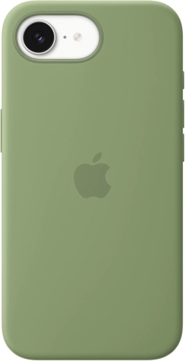 Husă din silicon cu MagSafe pentru iPhone 17e – verde mușchi deschis