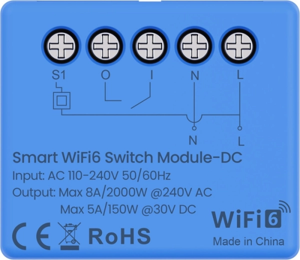 Modul de comutare inteligent Avatto Wi‑Fi 6 WSM20DC