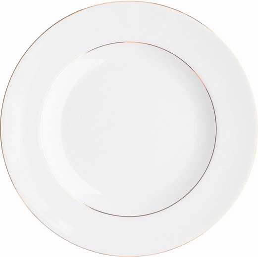 Farfurie întinsă 20 cm MariaPaula Clasic – linie aurie
