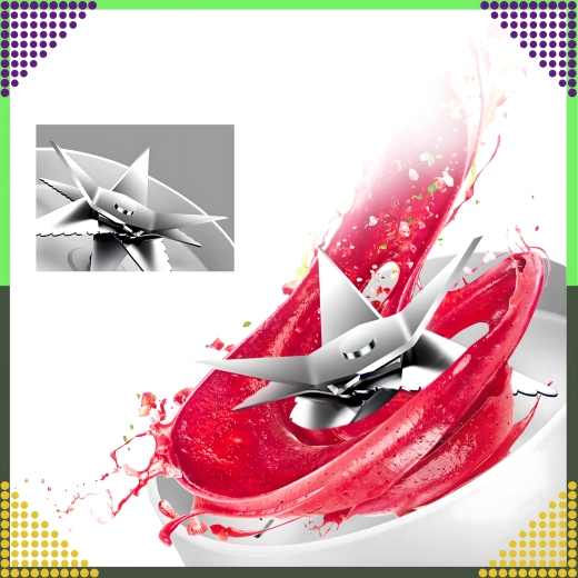 Putere ridicată și 10 lame pentru smoothie-uri fine