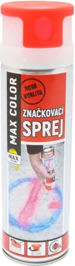 Spray de marcare fluorescent MAX COLOR 500 ml – Roșu fluorescent
