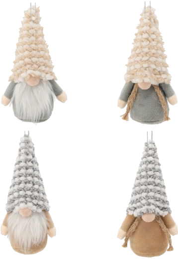 Decorațiune de Crăciun spiriduș de agățat 8 × 15 cm