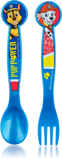 Tacâmuri din plastic pentru copii PATROLA, set din 2 piese