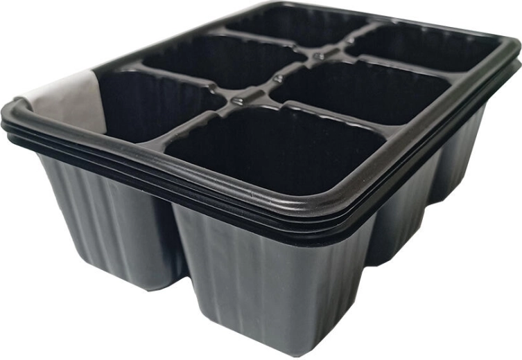 Tăviță de răsaduri cu 6 celule, set de 4 bucăți