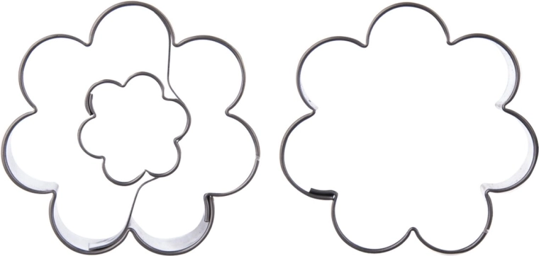 Decupatoare din inox floare – set 2 buc.