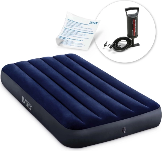 Saltea gonflabilă Intex cu pompă manuală 191 × 99 × 25 cm