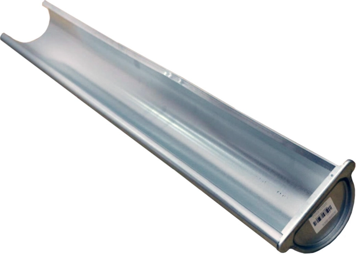 Jgheab terminal drept 250 mm, 1 m, oțel galvanizat