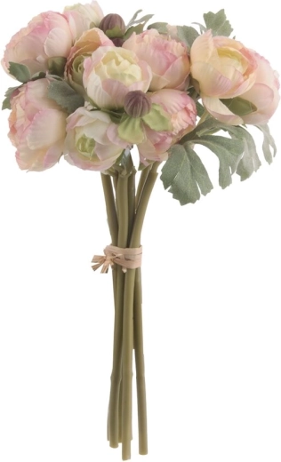 Buchet de ranunculus artificial galben 24 cm