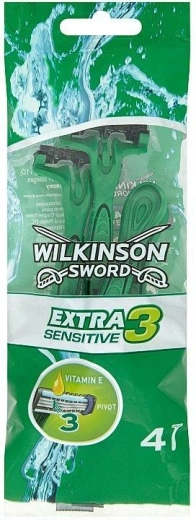 Wilkinson Extra 3 Sensitive aparat de ras de unică folosință (4 buc)