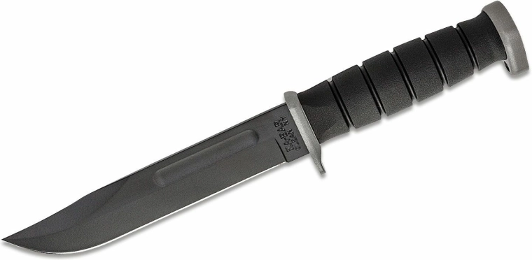 Cuțit KA-BAR Extreme Fighting/Utility D2, 18 cm, negru, Kraton G, teacă Kydex