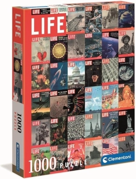 Puzzle Clementoni Life Chihuahua 1000 de piese – Copertele revistei Life