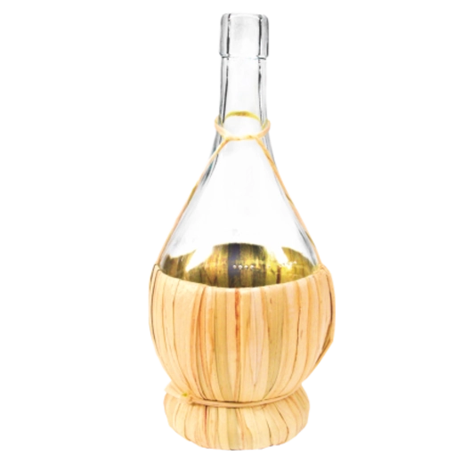 Damigeană de sticlă Fiasco 2 l în coș împletit din paie Chomik