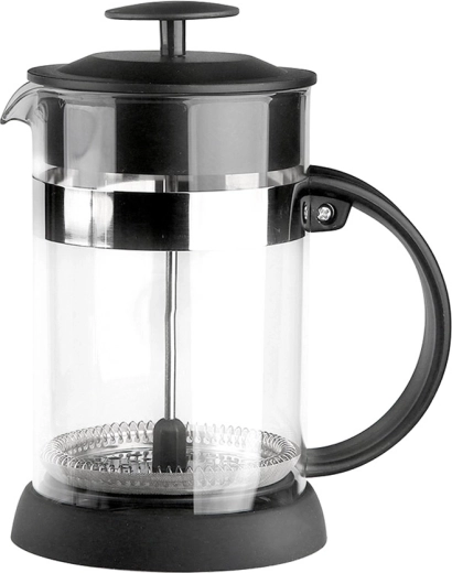 French press din sticlă pentru cafea și ceai