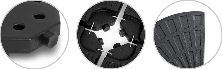 Îmbinare solidă datorită cârligelor metalice