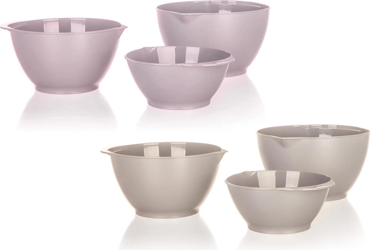 Set boluri pentru mixare, 3 piese, plastic, mix de culori, 1–3 l