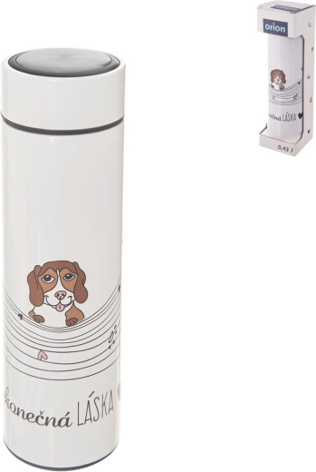 Termos din inox Iubire infinită – câine 0,4 l
