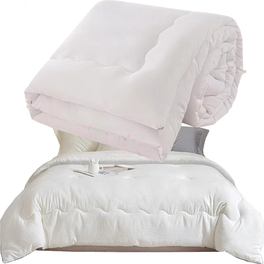Plapumă de iarnă respirabilă, călduroasă, pentru tot anul 160 × 200 cm, albă