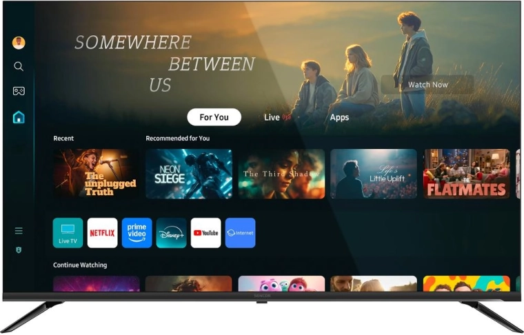Televizor smart Sencor de 55" 4K UHD cu sistem de operare Tizen