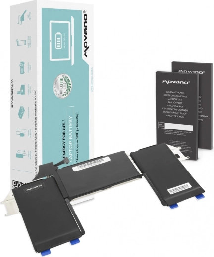 Baterie Movano A1965 pentru Apple MacBook Air 13 (A1932, A2179) 4379 mAh