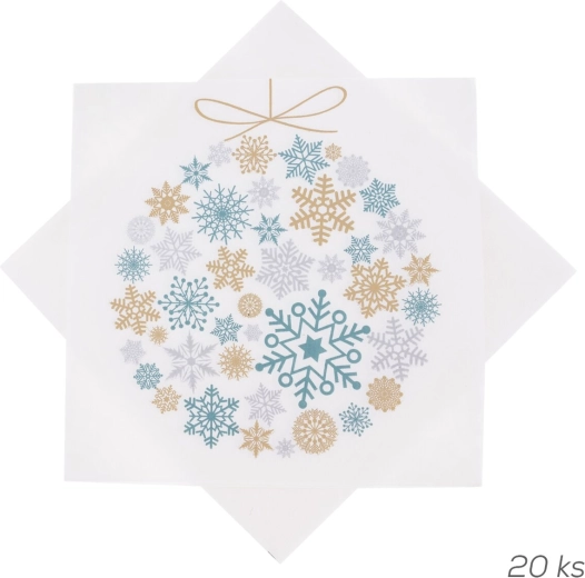 Șervețele de hârtie cu motiv de glob verde 33 × 33 cm, 20 buc.