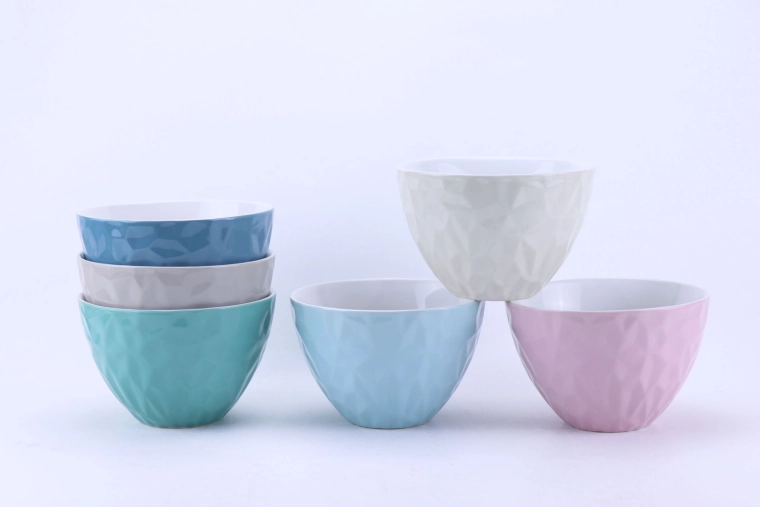 Bol ceramic pentru supă Diamond 680 ml, set 6 buc.