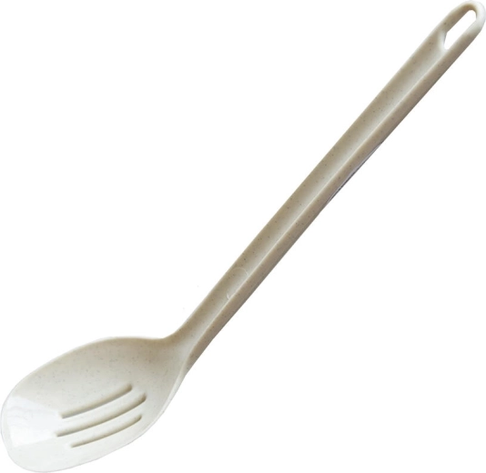 Lingură de bucătărie perforată 29 cm, plastic, mix de culori
