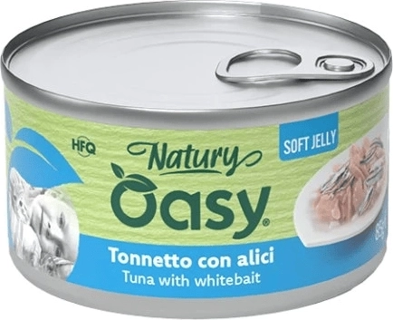 Oasy Natury Soft Jelly – ton cu anșoa 85 g