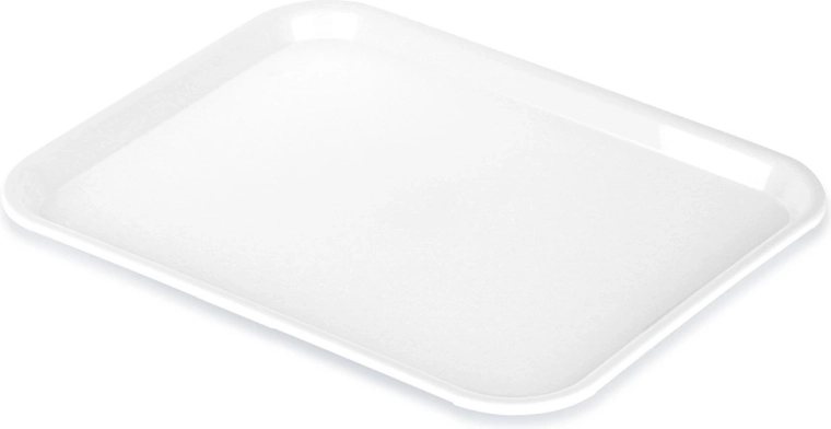 Tavă de servire din plastic albă 45,5 × 35,5 cm