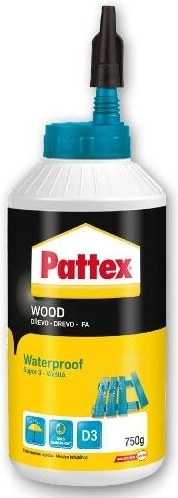 Adeziv impermeabil pentru lemn D3 750 g PATTEX Super 3