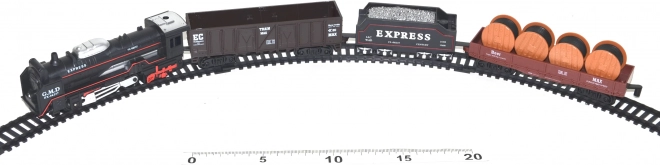 Set de tren Rail King cu efecte luminoase