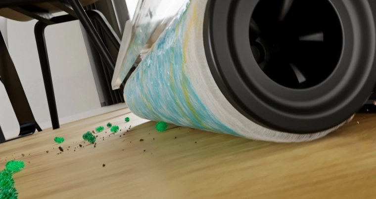 Hygienic!Spin până la 500 rpm pentru podele igienic curate