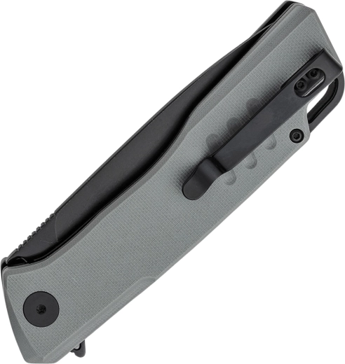 Mâner antiderapant G10 și clip de buzunar