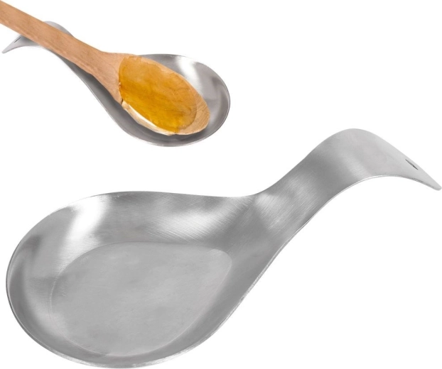 Tăviță de odihnă din inox pentru linguri și polonice